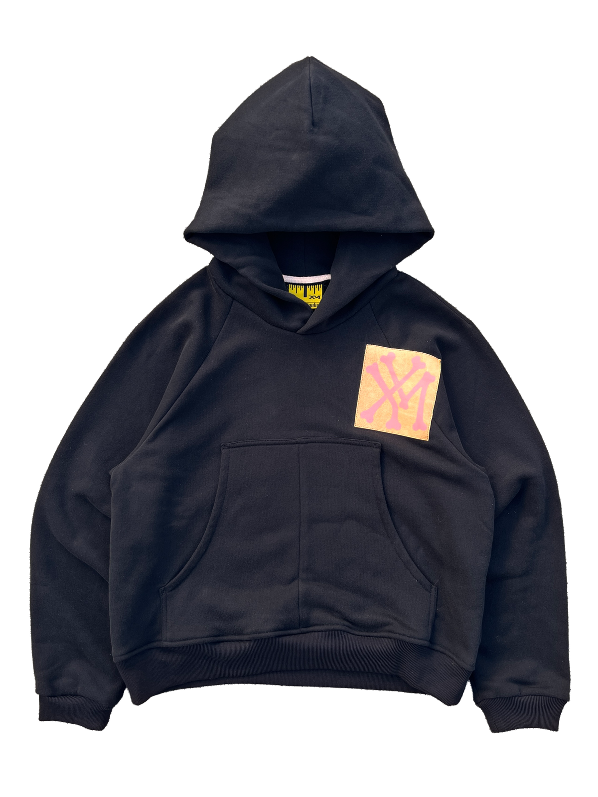 LPH (Leather Patch Hoodie - PINK) – XTRA MEDIUM®