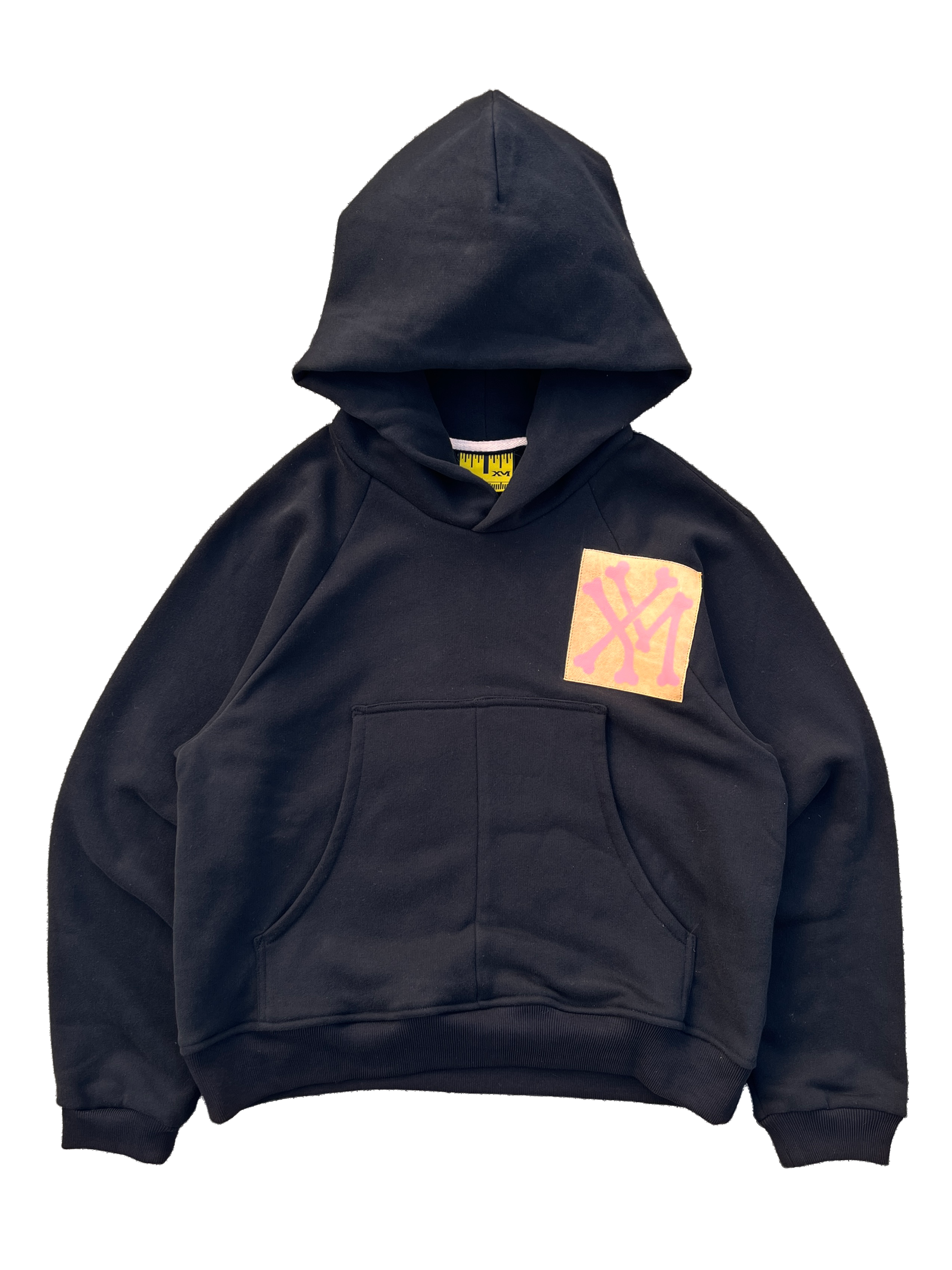 LPH (Leather Patch Hoodie - PINK)